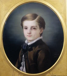 Porträt von Pierre Loti (1850-1923) von seiner Schwester, 1862